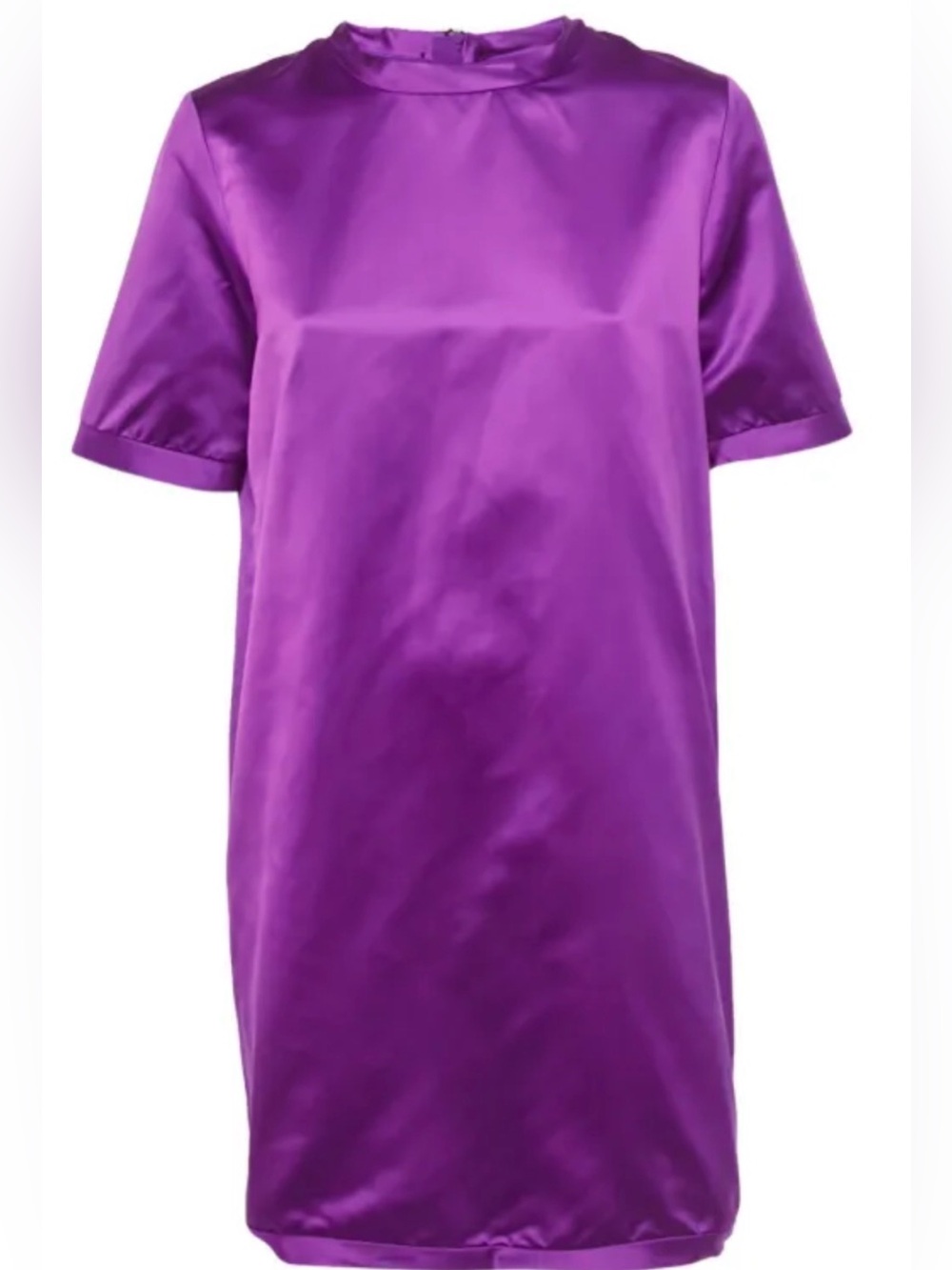 Burberry Purple Lined Dress back zipper 40
